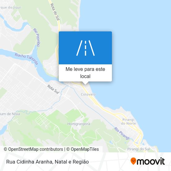 Rua Cidinha Aranha mapa
