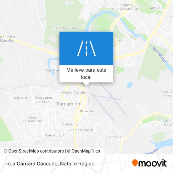 Rua Câmara Cascudo mapa