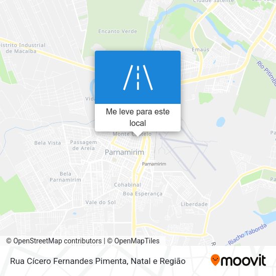 Rua Cícero Fernandes Pimenta mapa