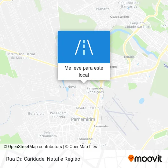 Rua Da Caridade mapa
