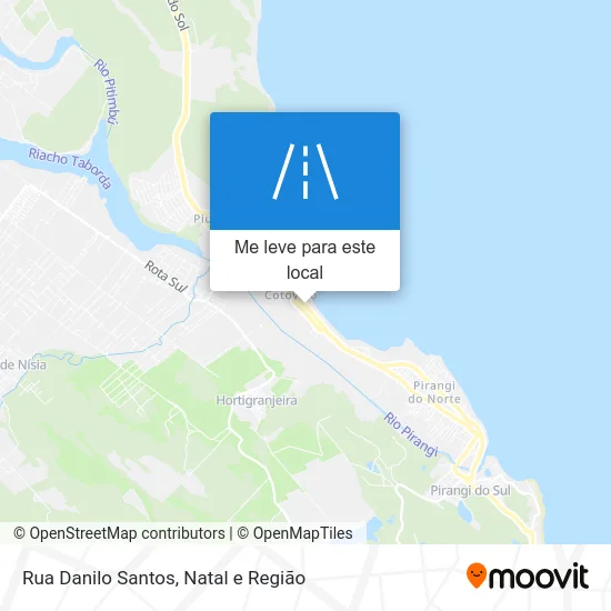 Rua Danilo Santos mapa