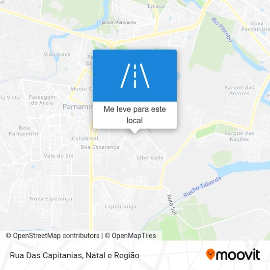 Rua Das Capitanias mapa