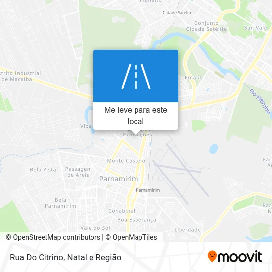 Rua Do Citrino mapa