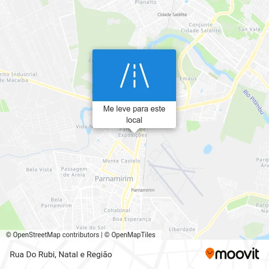 Rua Do Rubi mapa