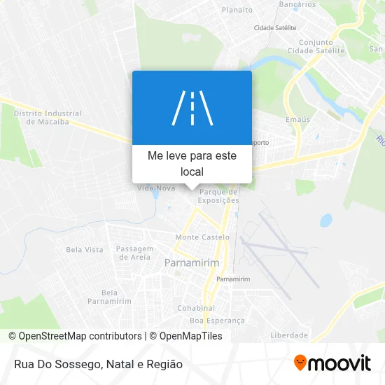 Rua Do Sossego mapa