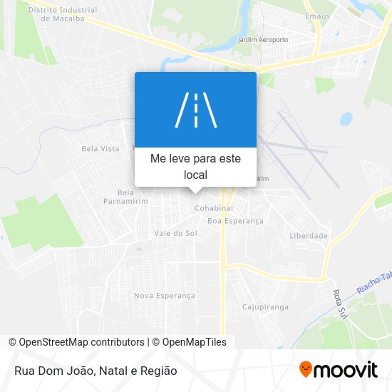 Rua Dom João mapa