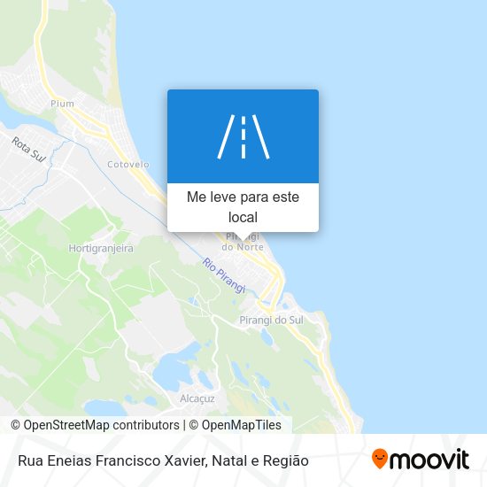 Rua Eneias Francisco Xavier mapa