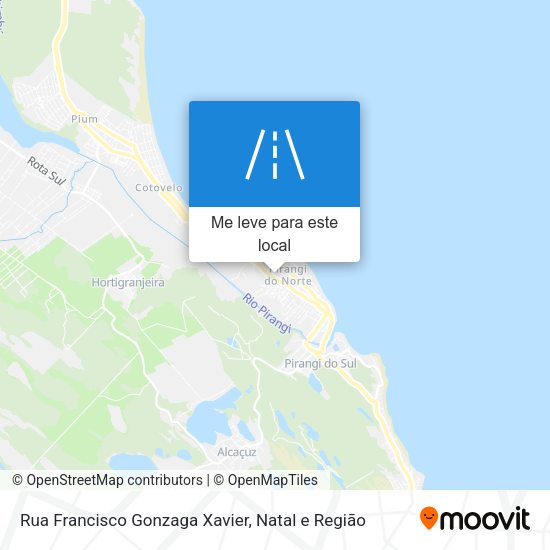 Rua Francisco Gonzaga Xavier mapa