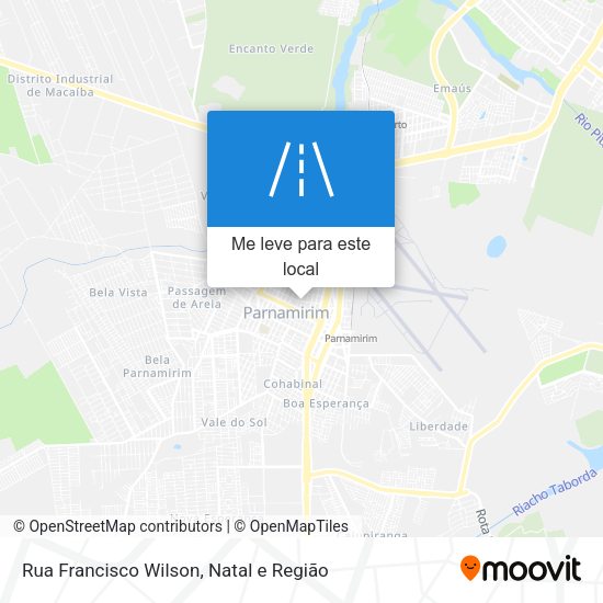 Rua Francisco Wilson mapa