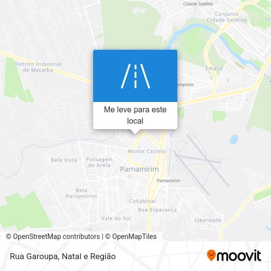Rua Garoupa mapa