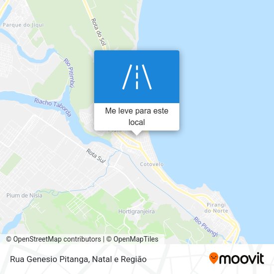 Rua Genesio Pitanga mapa