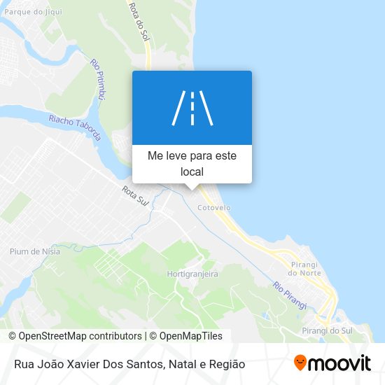 Rua João Xavier Dos Santos mapa