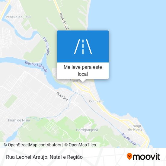 Rua Leonel Araújo mapa