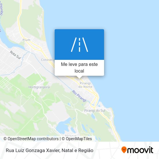 Rua Luiz Gonzaga Xavier mapa