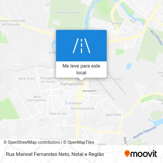 Rua Manoel Fernandes Neto mapa