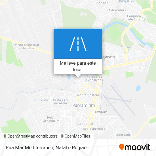 Rua Mar Mediterrâneo mapa