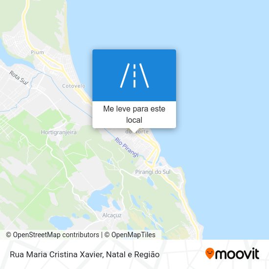 Rua Maria Cristina Xavier mapa
