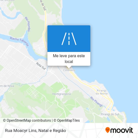 Rua Moacyr Lins mapa