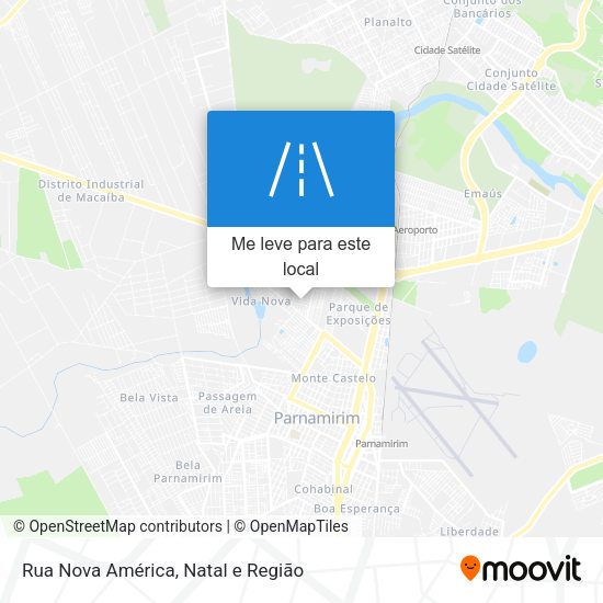 Rua Nova América mapa