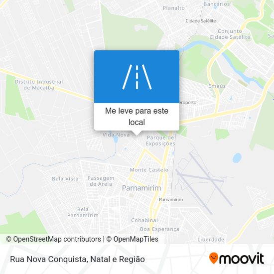 Rua Nova Conquista mapa