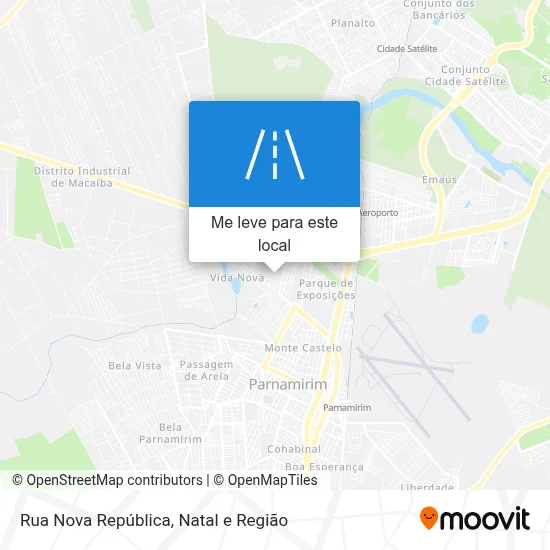 Rua Nova República mapa