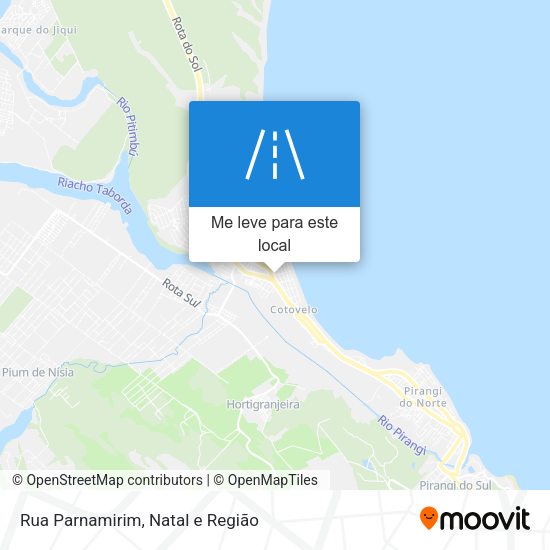 Rua Parnamirim mapa