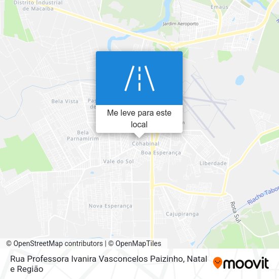 Rua Professora Ivanira Vasconcelos Paizinho mapa