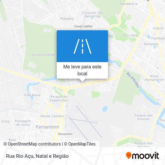 Rua Rio Açu mapa