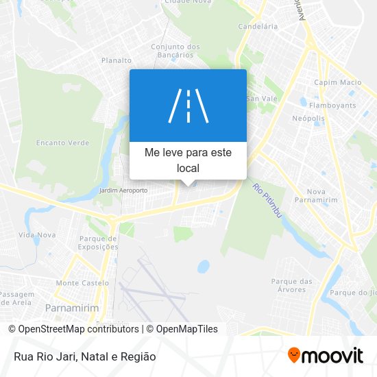 Rua Rio Jari mapa