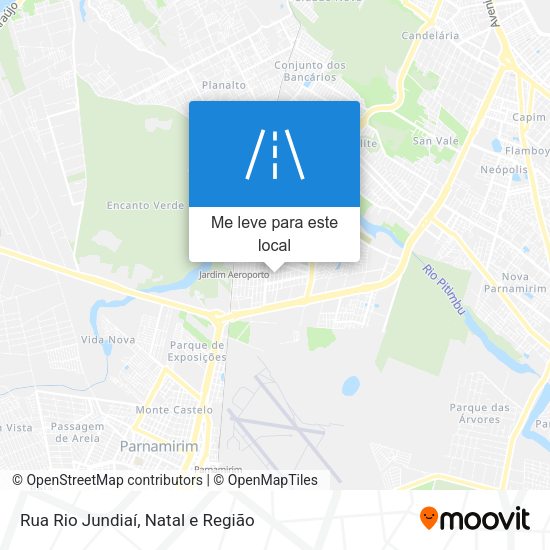 Rua Rio Jundiaí mapa
