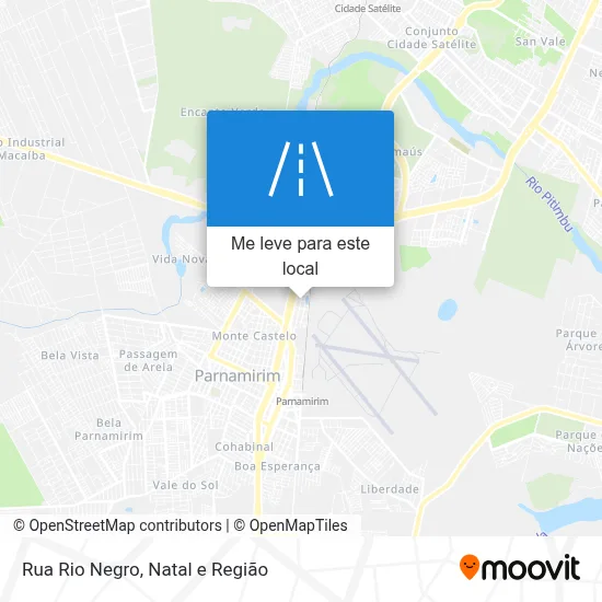 Rua Rio Negro mapa