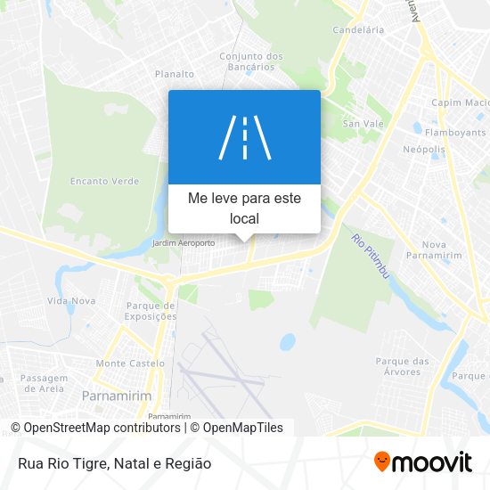 Rua Rio Tigre mapa