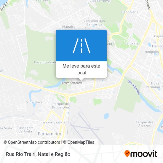 Rua Rio Trairi mapa