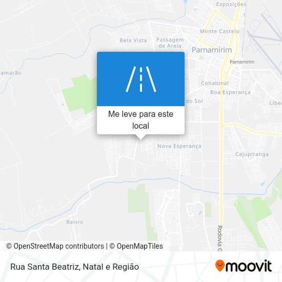 Rua Santa Beatriz mapa