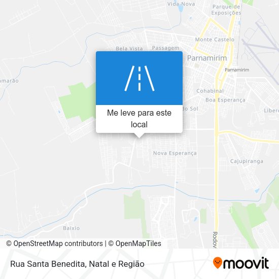 Rua Santa Benedita mapa