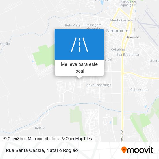 Rua Santa Cassia mapa
