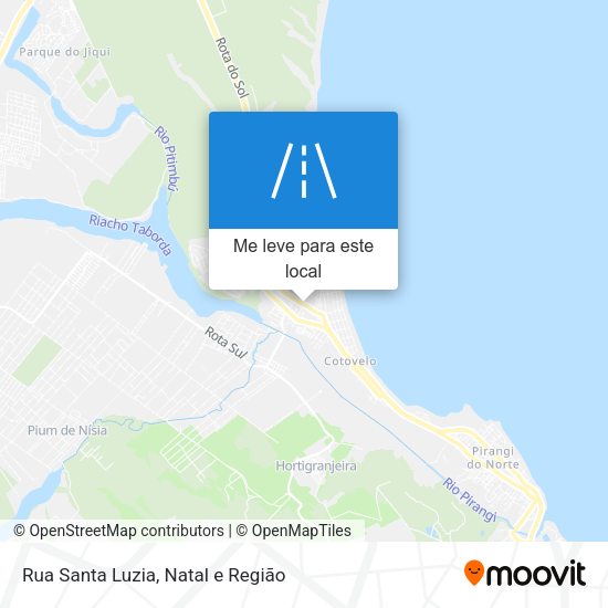 Rua Santa Luzia mapa