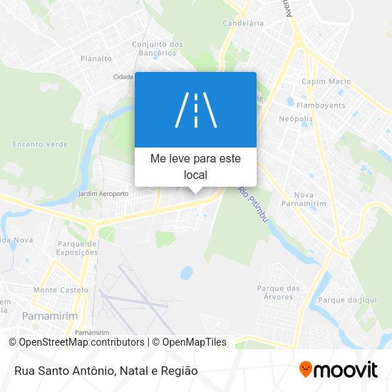 Rua Santo Antônio mapa