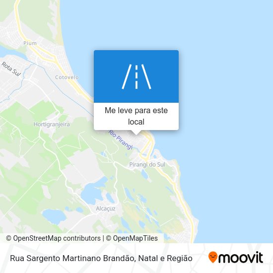 Rua Sargento Martinano Brandão mapa