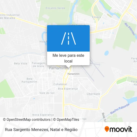 Rua Sargento Menezes mapa