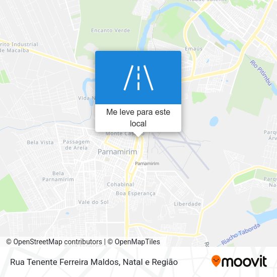 Rua Tenente Ferreira Maldos mapa