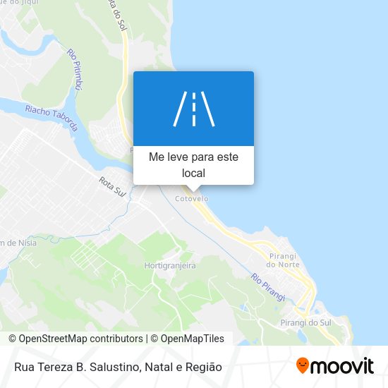 Rua Tereza B. Salustino mapa