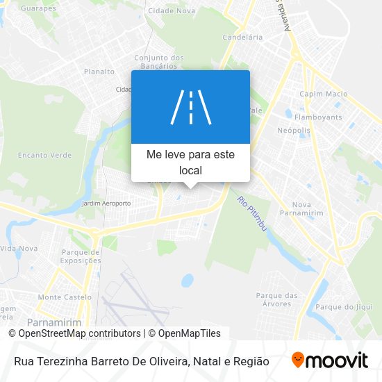Rua Terezinha Barreto De Oliveira mapa