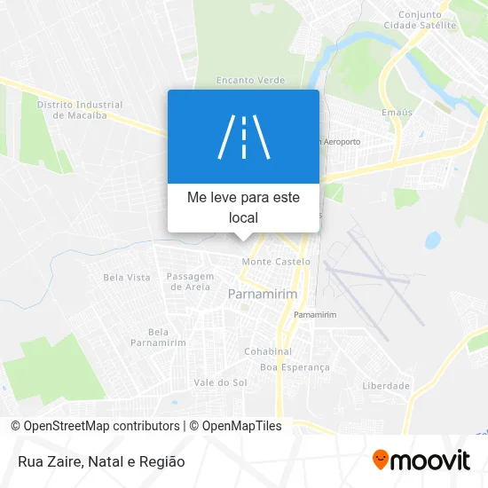 Rua Zaire mapa