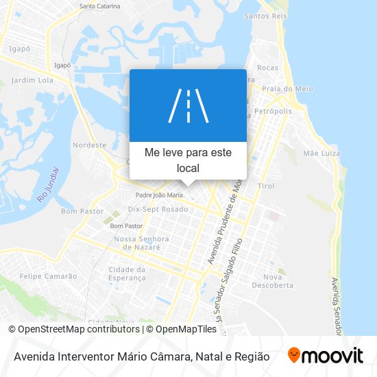 Avenida Interventor Mário Câmara mapa