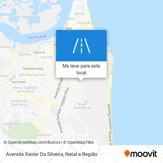 Avenida Xavier Da Silveira mapa