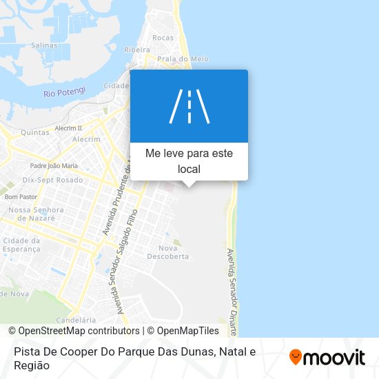 Pista De Cooper Do Parque Das Dunas mapa