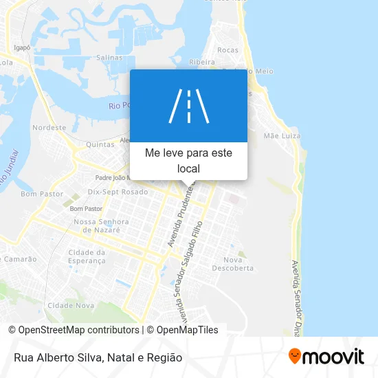 Rua Alberto Silva mapa