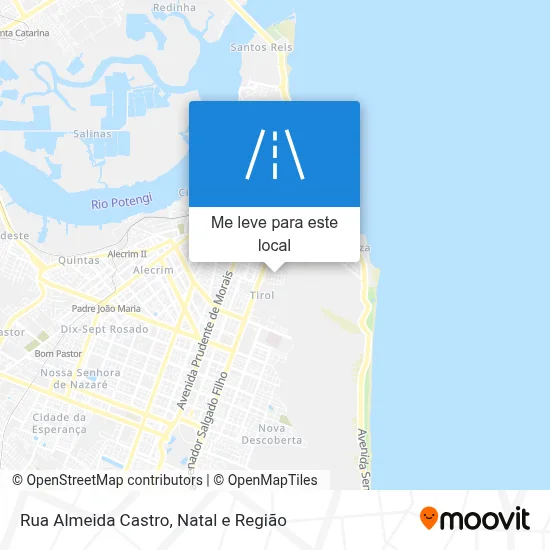 Rua Almeida Castro mapa