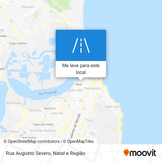 Rua Augusto Severo mapa